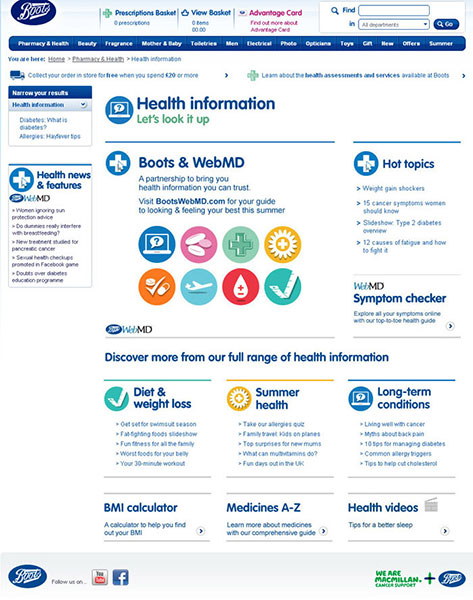 WebMD also built alongside the design team with many assets designed and built in HTML
