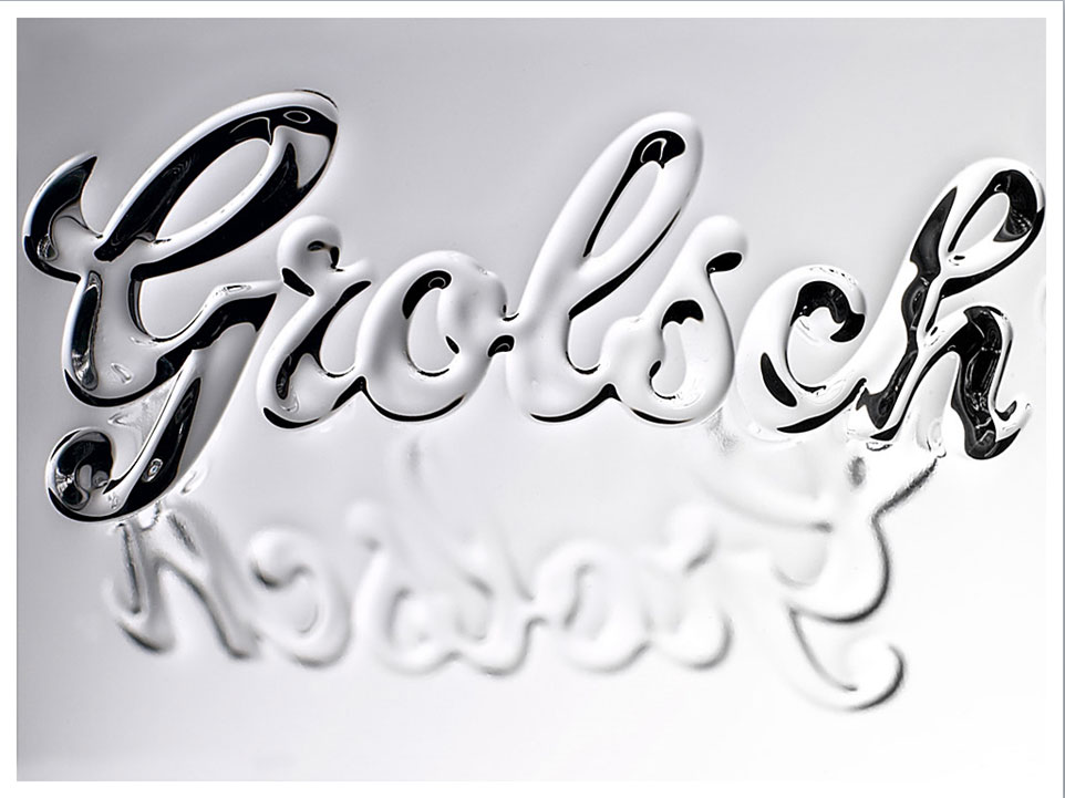 Grolsch title screen used at the start of the presentation