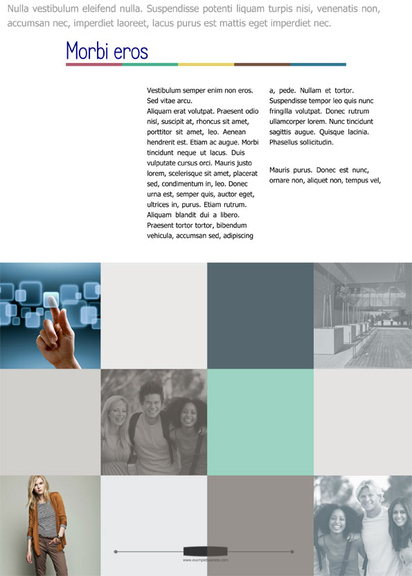 Feature page layouts with univeristy prospectus